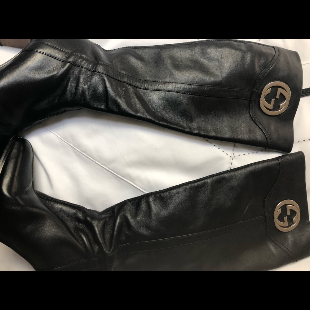 Gucci Logo Boots 37 7